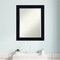 Beveled Wood Bathroom Wall Mirror, Shiplap Frame